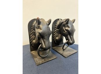 Set Of 2 Reproduction Horse Bookends