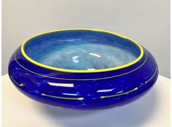 Handblown Studio Art Bowl Signed 1999