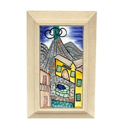 Harris G. Strong (American, 1920-2006) MCM Hand-Painted Ceramic Tiles - Artwork