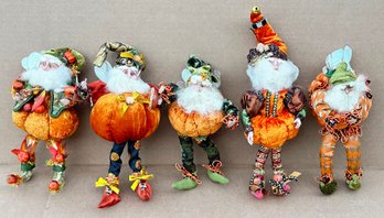 5 Different Mark Roberts Figurines - Pumpkin Fairies