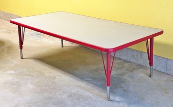 Lakeshore Rainbow Adjustable Height Classroom/Kids Rectangular Tables - 30' X 60' ($299)