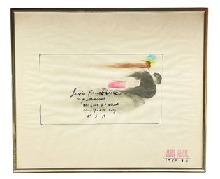 Tony Palladino (1930 - 2014) Original Mixed Media 'Air Mail' (1981)