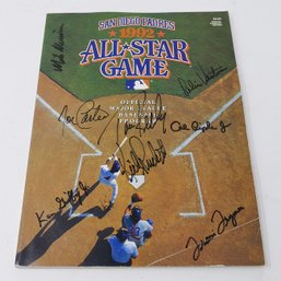 Original 1992 MLB ALL-STAR Baseball Game Program - Hand Signed (Cal Ripken Jr, Ken Griffey Jr, And Others)