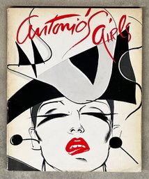 Art/Fashion Book - Antonio's Girls (1982) - With Rare Hand Signed Dedication From Gianni Versace