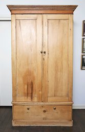 Vintage Pine Double Wardrobe