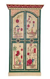 Chelsea House Chinoiserie Hand-Painted Bamboo Motif Armoire