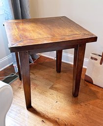 Large Lexington Artisica Rustic Wooden Square Side Table