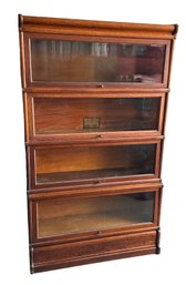 Wernicke System 'Elastic' Oak Barrister Bookcase - Circa 1900