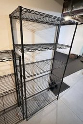 5-Tier Steel Wire Shelving Unit In Black - 36'w X 16'd X 72'h