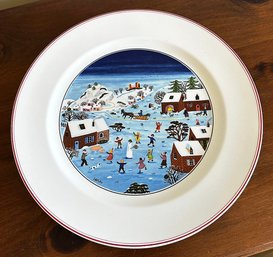 Set Of 4 Villeroy & Boch Naif Christmas Porcelain Dinner Plates ($60/Each)