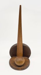 Rare 1939 New York World's Fair Wooden Bookend - Trylon And Perisphere