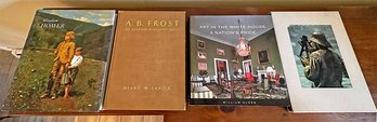 Collection Of 4 Art Books - Winslow Homer, A.B. Frost, White House
