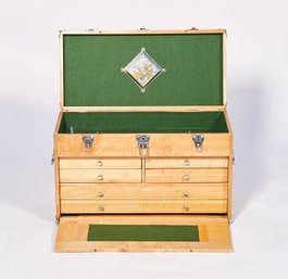 Omni International Maple Engineers Tool Chest - Felt Lined