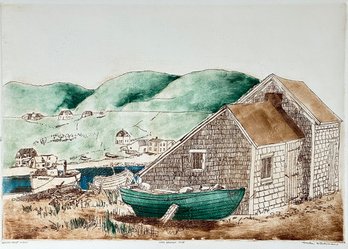 Martin Silverman (b. 1950) Lithograph 'Cape Breton Cove' - Nautical