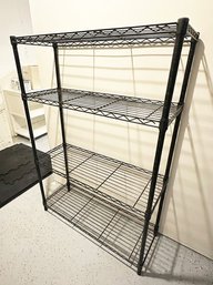 4-Tier Steel Wire Shelving Unit In Black - 36'w X 14'd X 55'h