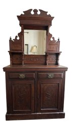 Antique Victorian Wooden Sideboard / Buffet