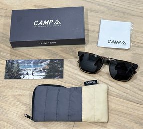 Shwood Camp Tortoise & Walnut Sunglasses - Grey Polarized Lens - Never Worn (With Box)