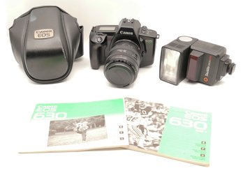 Canon EOS 630 SLR Camera With 28-70mm Zoom Lens - Case & Flash
