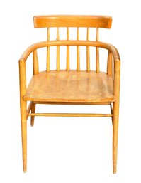 Vintage 1960's Paul McCobb Mid-Century Modern Maple Captains Chair For Planners Group