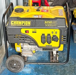 Champion 6250/5000-Watt Gasoline Powered Recoil Start Portable Generator
