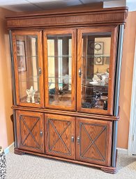 Wambold Furniture Lighted China Cabinet - In Very Good/Excellent Condition