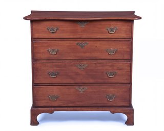 C. 1780 Deerfield Chest Of Drawers In Maple - Chippendale - Original Cost $7500 (1980s)