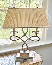 Polished Metal Table Lamp
