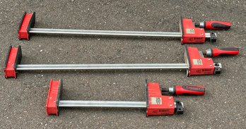 Set Of 3 Bessey Woodworking Clamps - Pair Of KR3.524 (24') & A KR3.512 (12')