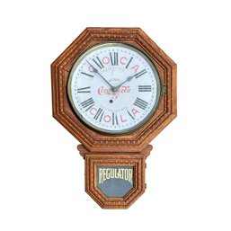 C. 1903-1905 Coca-Cola Ingraham Scoolhouse Regulator Wall Clock