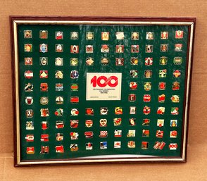 Coca-Cola Centennial Celebration Pin Series (1886-1996) - Framed