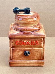 Vintage 1960's McCoy Pottery Coffee Grinder Cookie Jar