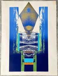 Margot Lovejoy (1930-2019) Screenprint In Colors 'This Day Was A Brimming Cup II' - Signed