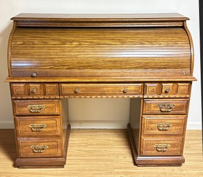 Lighted Roll Top Desk