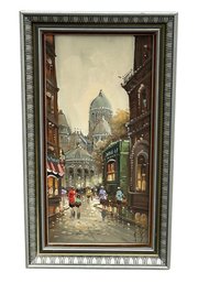Original Antonio DeVity (Italy, 1901-1993) Oil Painting - Parisian Scene