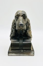 Jennings Brothers 1930's Cast Toned Metal Cocker Spaniel Single Bookend