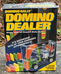 Vintage Early 1990's Domino Rally Domino Dealer Machine - Never Used In Sealed Box