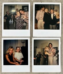 Collection Of 4 - 1980's Polaroid Photographs Of Donatella Versace And Paul Beck