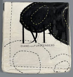 Diane Von Furstenberg Tablecloth (60' X 84') - Miro Flowers Portrait Applique - Never Used / New