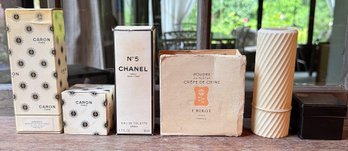 Vintage Lot Of Empty Perfume Boxes (1930's-1970's) - Chanel, Caron, Nina Ricci, F. Millot