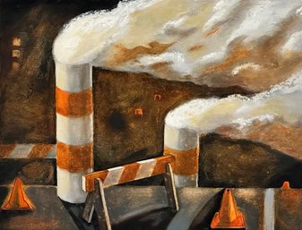 Original Oil On Board - Attributed To Andrea Vandoni (Italy, B. 1972)