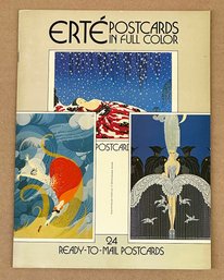 1984 Erte Postcards In Full Color Book - Unused