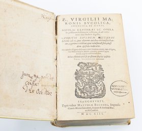 Antiquarian & Collectible Book From 1613 - Bvcolica, Georgica, Et Aeneis