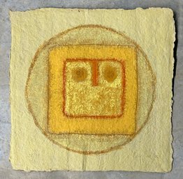 Lithograph Of Face On Textured Paper - Signed / Numbered