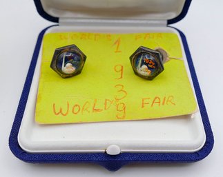 Pair Of Vintage 1939 World's Fair Cufflinks