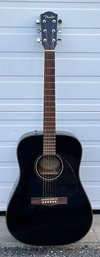 Fender CD60 Acoustic Guitar - In Black - With A Soft Case
