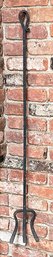 Large Hand Forged Wrought Iron Fireplace Pitchfork