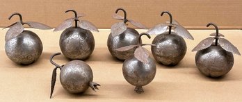 A Group Of Qajar Steel Fruits - Persia Late 19th/Early 20th C.