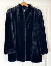 Vintage Intrigue Faux Fur Jacket - Size 12.