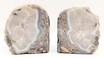 Pair Of Geode Bookends
