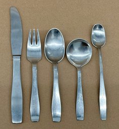 Georg Jensen Plata Stainless Steel Flatware Set - 39 Pieces - Danish Modern